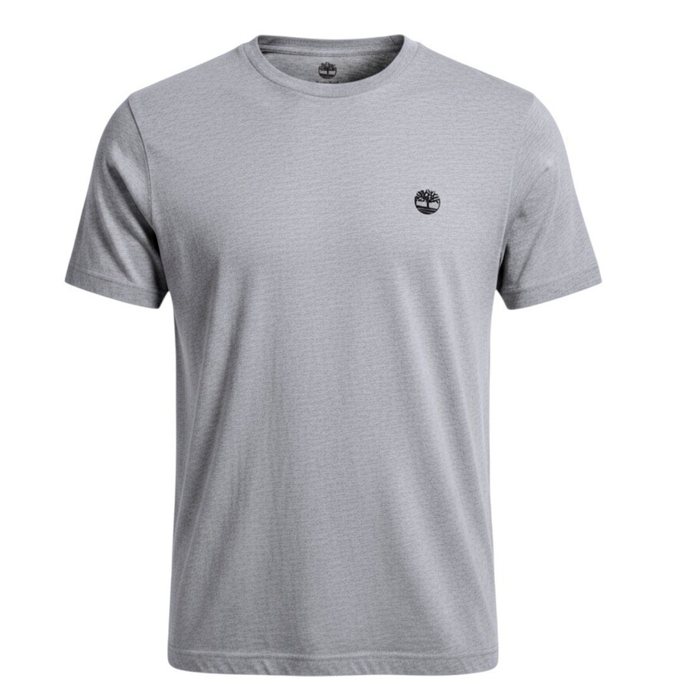Timberland Short Sleeve T-Shirt Men's Size S Gray Back Logo Cotton Casual NWT